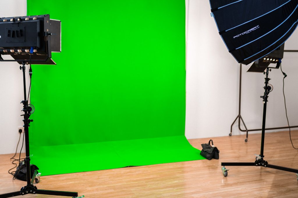 Green screen studio to hire